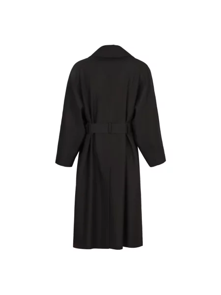 Trencz Saint Laurent wełniany czarny