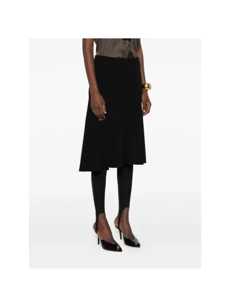 Spódnica midi Jil Sander czarna