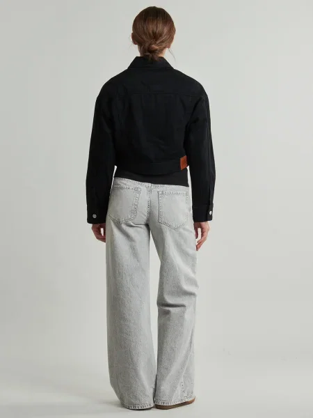 Geacă de blugi Calvin Klein Jeans negru