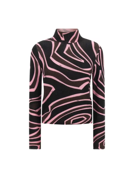 Sweter Pucci wełniany z nadrukiem