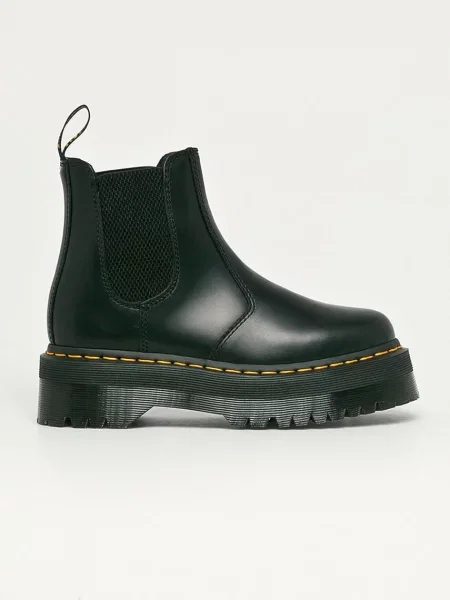 Dr. Martens ghete Chelsea de piele Quad negru