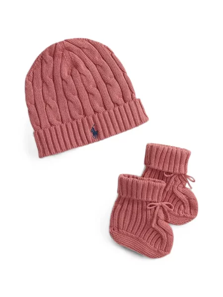 Czapka dziecięca Polo Ralph Lauren różowa