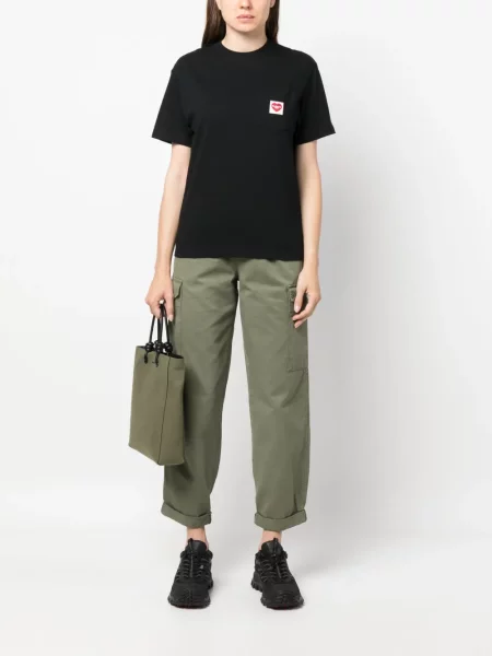 Marškinėliai Carhartt Wip su autografu juoda
