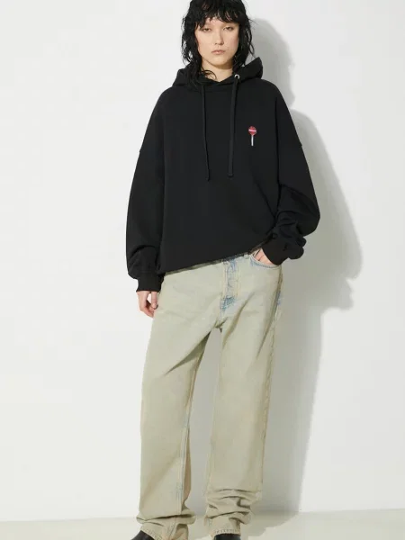 Fiorucci bluza Black Lollipop Patch Hoodie z kapturem z aplikacją czarny