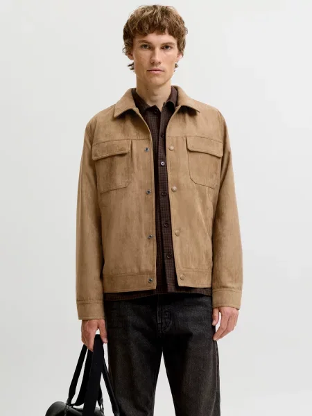 Jack & Jones Premium Geacă de primăvară-toamnă JPRBLAWAYNE' maro