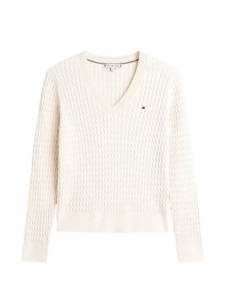 Pulover Tommy Hilfiger cu decolteu în V