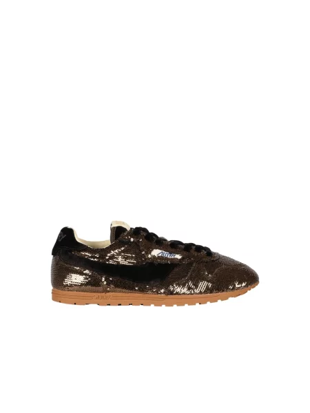 Sneakersy Autry zamszowe brązowe