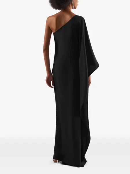 Rochie maxi Taller Marmo cu un umăr gol de costum negru