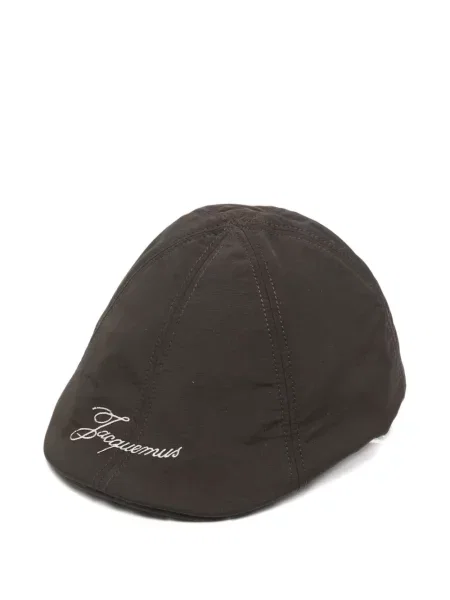 Șapcă Jacquemus cu broderie maro