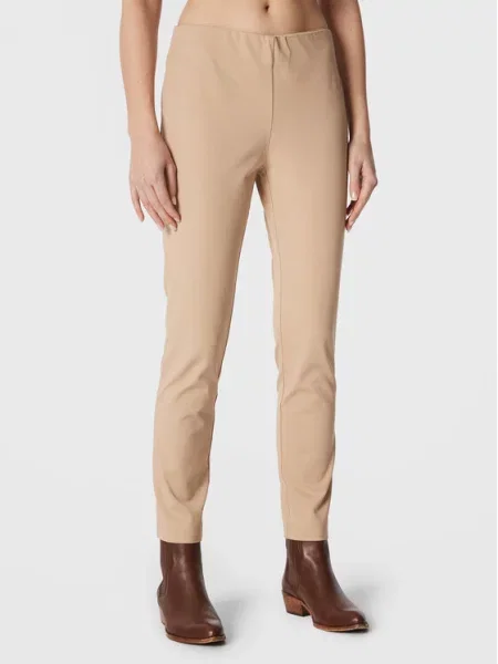 Hlače iz tkanine LAUREN RALPH LAUREN bež