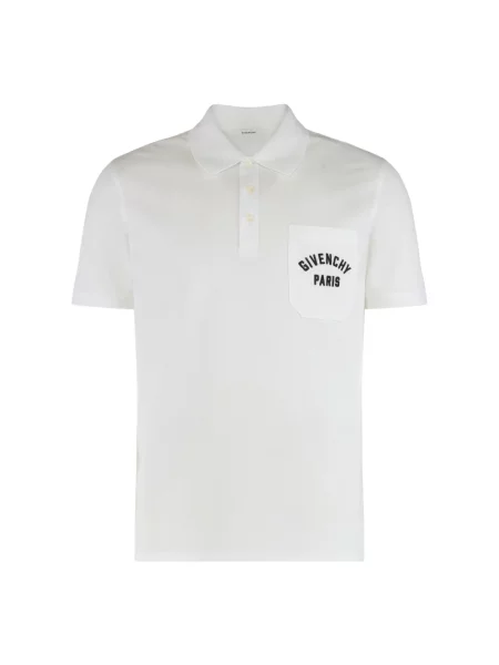 Koszulka polo Givenchy z kieszenią przednią biała