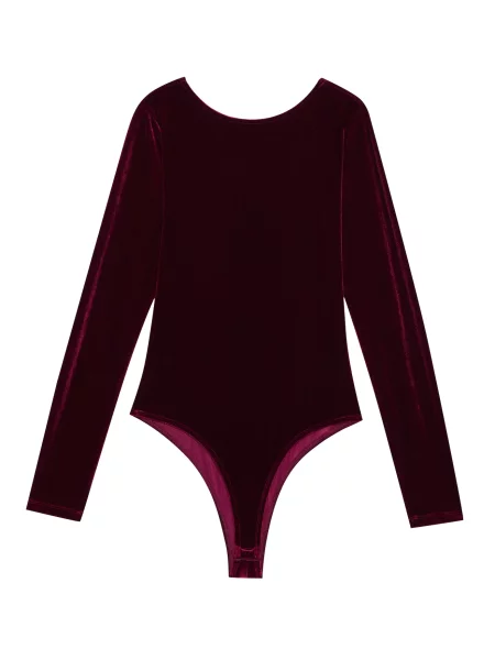 Anna Field Tricou body bordeaux roșu