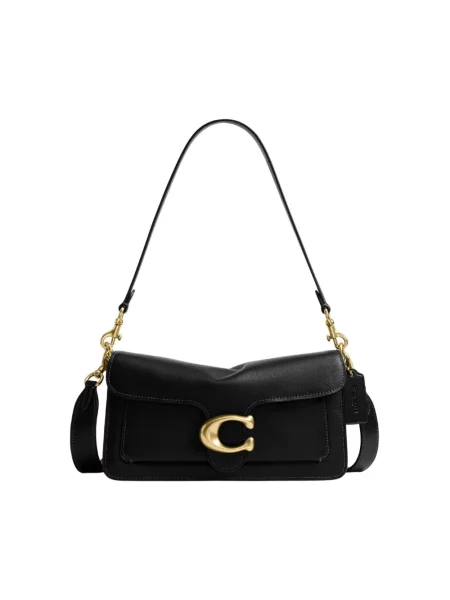 Coach torebka crossbody skórzana Tabby 26 in Soft Grain Leather czarna