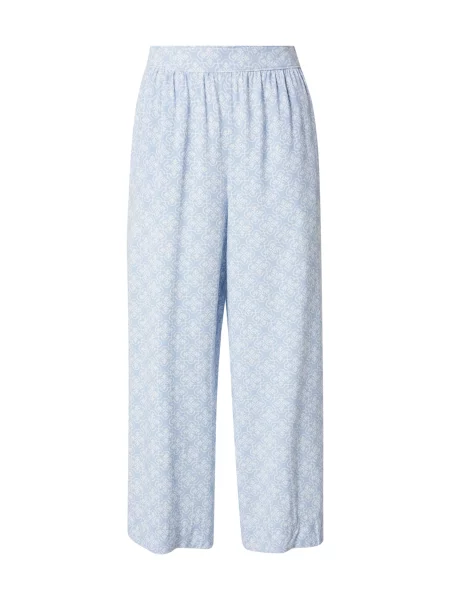 S.Oliver Pantaloni albastru deschis alb