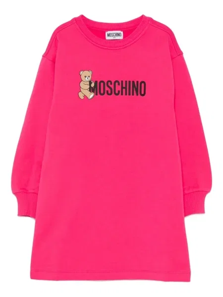 Sukienka dziecięca Moschino różowa