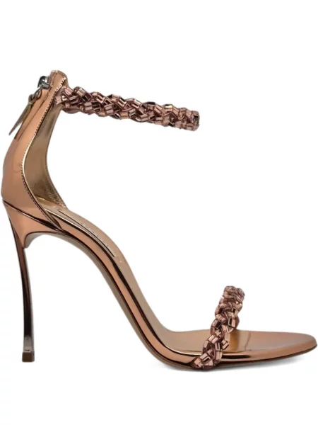 Сандали Casadei мъниста розово