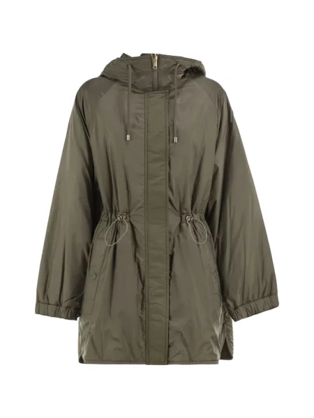 Geacă parka Weekend Max Mara cu glugă verde