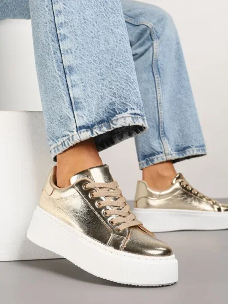 Sneakers pe Talpă Groasă Cernanda aurii