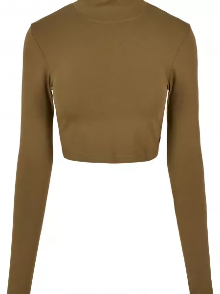 Długi golf golf Urban Classics z długim rękawem khaki