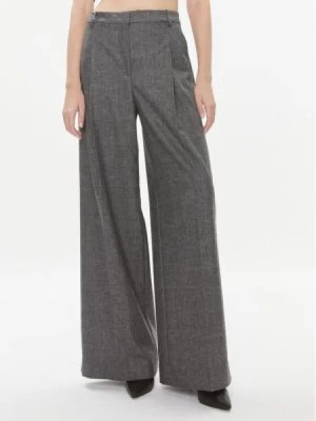 Pinko Pantaloni | Palazzo cu adaos de lână gri