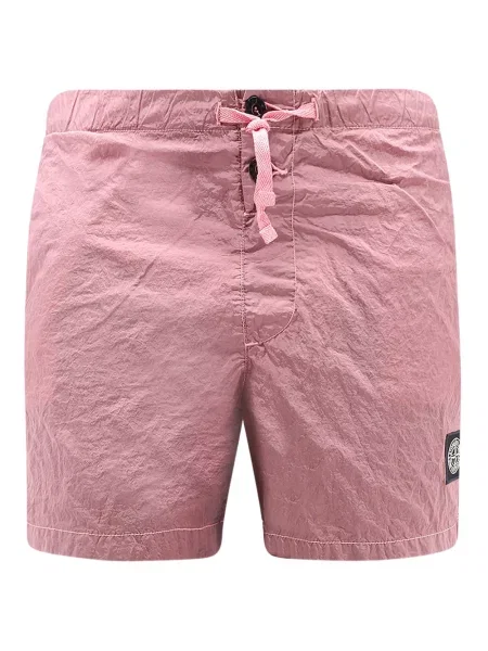 Slip de baie Stone Island cu strasuri roz