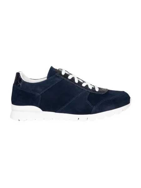 Sneakersy Kiton skórzane niebieskie