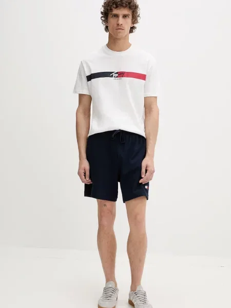 Tommy Jeans Tričko Biela béžová