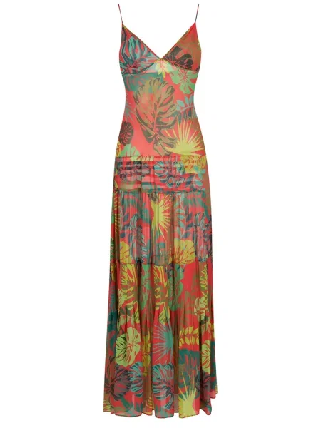 Rochie maxi Amir Slama cu imagine de costum roșu