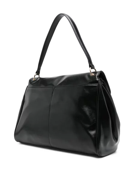 Geantă shopper Twinset cu autograf negru