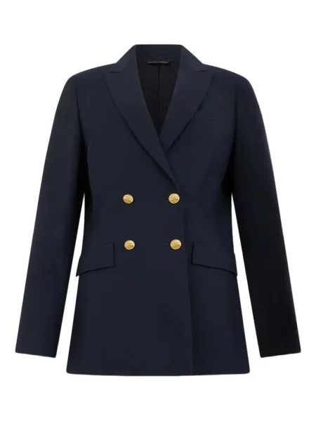 Vlněné dvouřadé sako Brooks Brothers modré