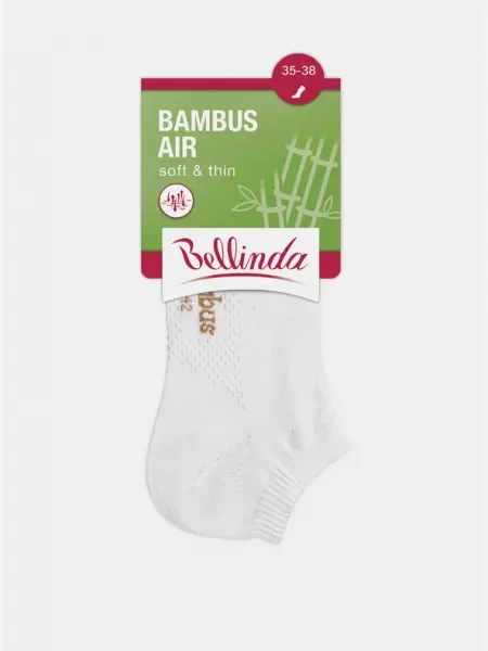 Бамбукови къс чорапи Bellinda бяло