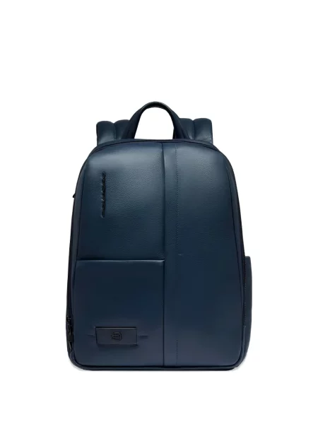 Rucsac Piquadro din piele albastru