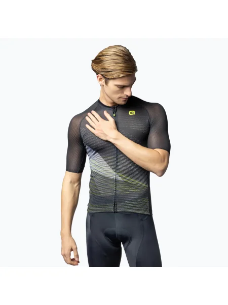 Tricou de ciclism pentru bărbați Alé Connect black negru