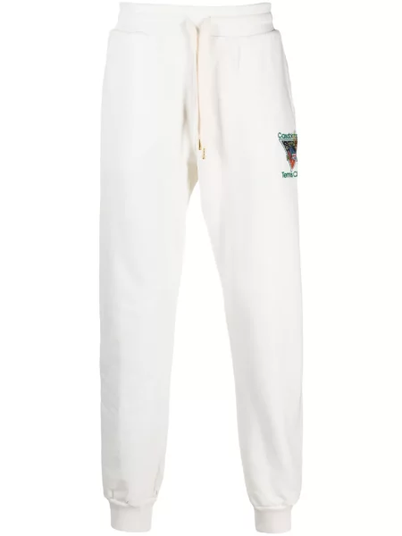 Pantaloni Casablanca alergare alb