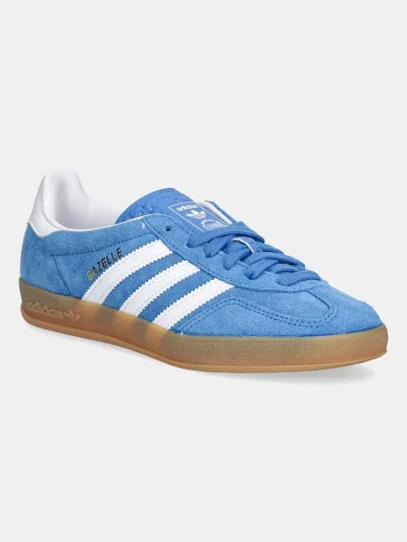ADIDAS ORIGINALS Tenisky Gazelle azúrová / zlatá / biela modrá