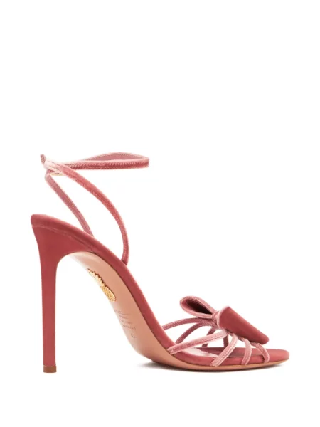 Сандали Aquazzura с панделка розово