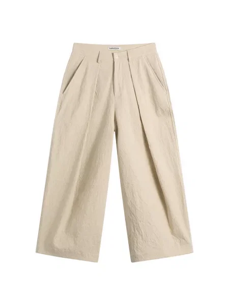 Lniany lniane spodnie Ymc z kamieniami