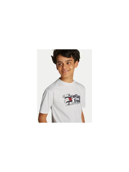 Tommy Hilfiger Póló Flag Fun M Regular Fit fehér