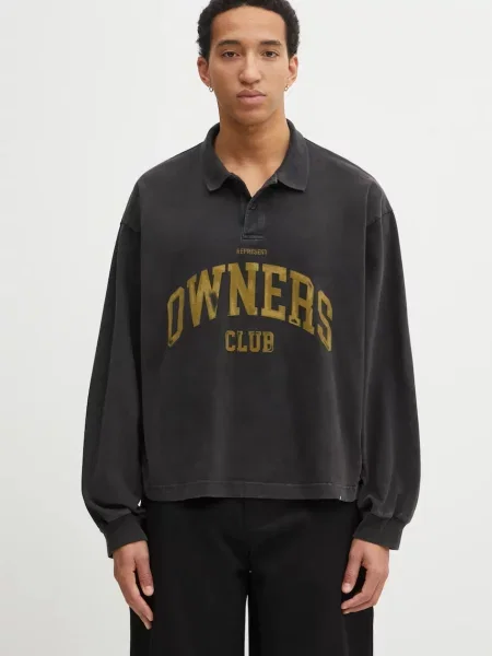 Represent hanorac de Owners Rugby cu imprimeu gri