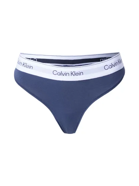Calvin Klein Underwear Tanga albastru marin alb