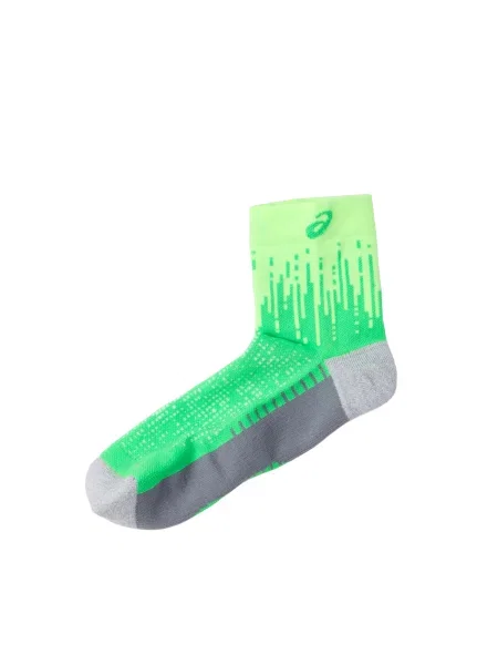 Zoknik ASICS Performance Run Quarter illuminate green/vital green Performance Run Quarter szürke