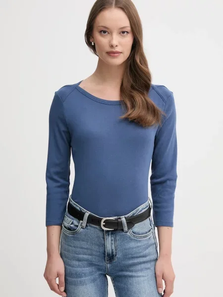 Блуза с дълги ръкави United Colors of Benetton розово синьо
