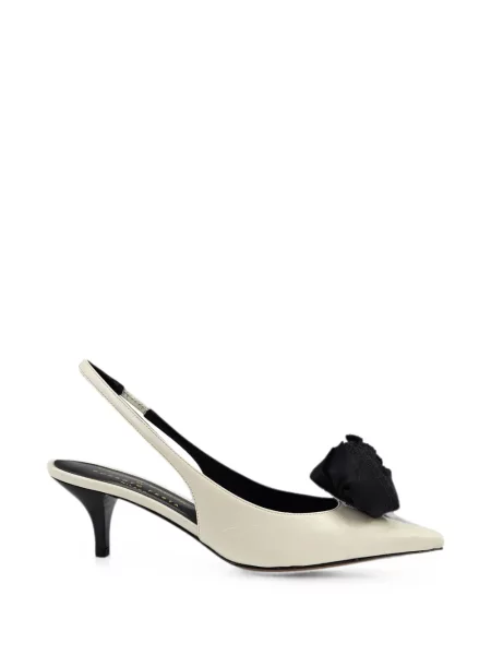 Pantofi cu toc Madison.maison din piele cu model floral slingback