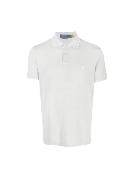 Koszulka polo Polo Ralph Lauren z krótkim rękawem szara