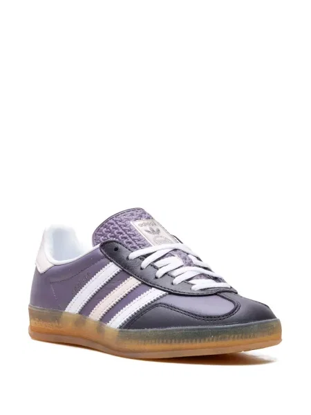 Nėriniuotos sportbačiai Adidas Gazelle su raišteliais balta