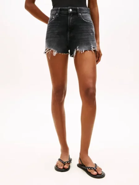 Tommy Jeans De blugi pantaloni scurți negru