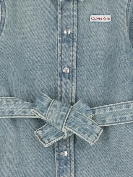 Sukienka jeansowa dziecięca Calvin Klein niebieska