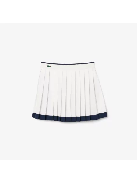 Lacoste Rozciągliwa Spódnica Ultra Dry Tennis Heritage biała