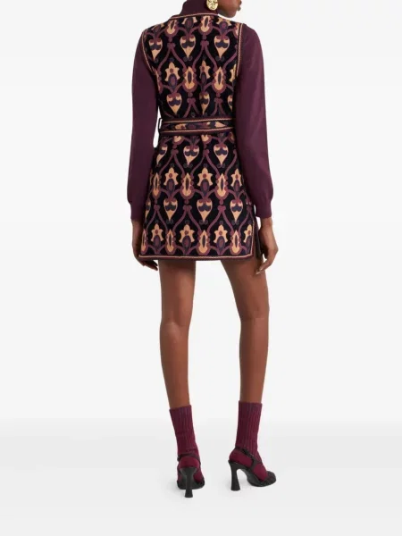 Rochie mini Etro din jacard de costum albastru