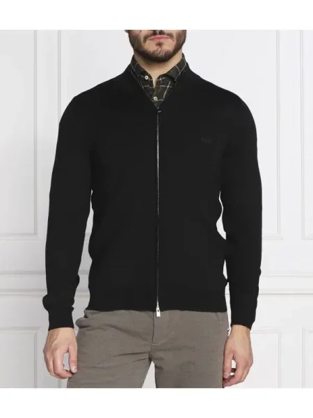 BOSS BLACK de lână pulover albany | negru